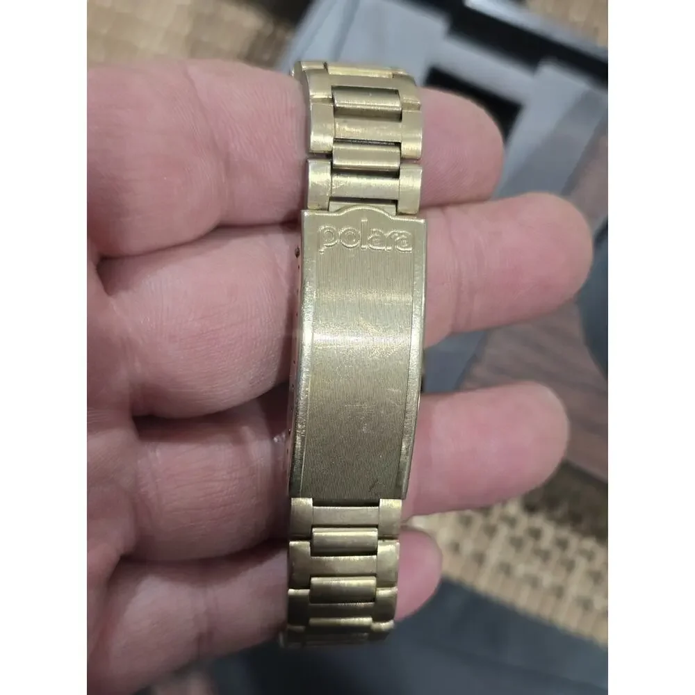 Vintage Wittnauer Polara led Gold Filled/Plated Men's Watch w/ box -not working